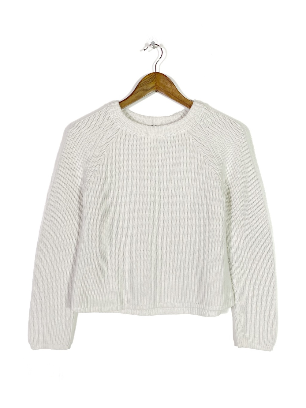 Jenni Kayne Cotton Fisherman Sweater Ivory - Picture 2 of 6